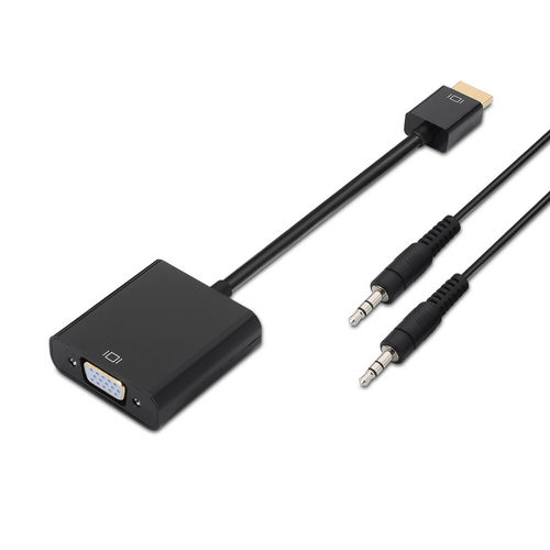 Conversor Aisens Hdmi A Vga + Audio 1.0m Negro | Quonty.com | A122-0126