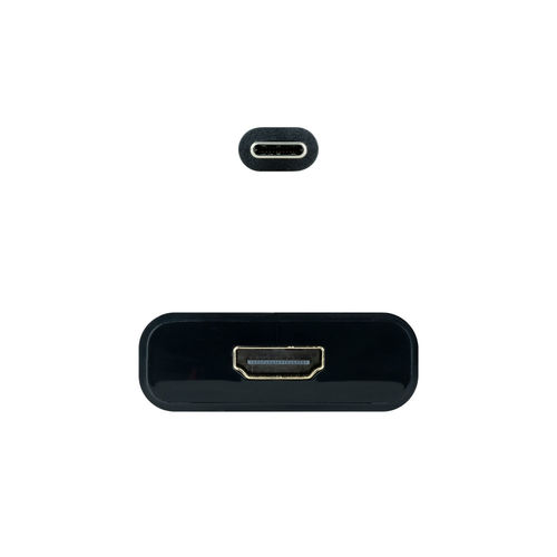 Conversor Nano Cable Usb-C - Hdmi 4k 0.15m Negro | Quonty.com | 10.16.4102-BK