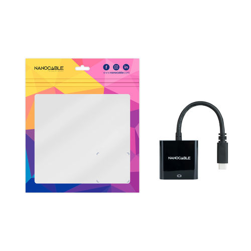 Conversor Nano Cable Usb-C - Hdmi 4k 0.15m Negro | Quonty.com | 10.16.4102-BK