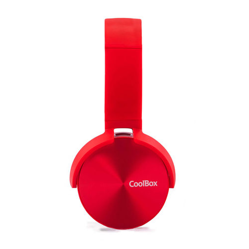 Auriculares Coolbox Coolmetal Bluetooth Rojo | Quonty.com | COO-AUB-02RD