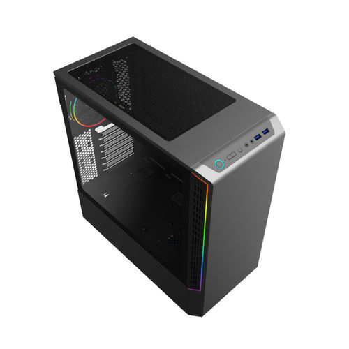 Caja Semitorre/Atx Coolbox Deepvision S/Fuente Usb3.0 A-Rgb | Quonty.com | COO-DGC-A191-0