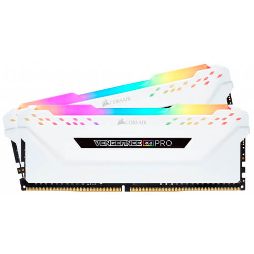 Corsair Ddr4 16gb (2x8) 3200mhz Cl16 Vengeance White Rgb | Quonty.com | CMW16GX4M2C3200C16W