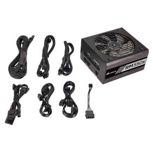 Fuente 550w Corsair Rm550x Pfc-Activo 80+Gold Mocular Atx | Quonty.com | CP-9020177-AR