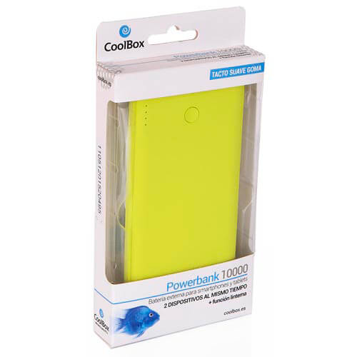 Powerbank/Bateria Externa Coolbox Pb10000 10000mah Amarillo | Quonty.com | COO-PB10K-YW