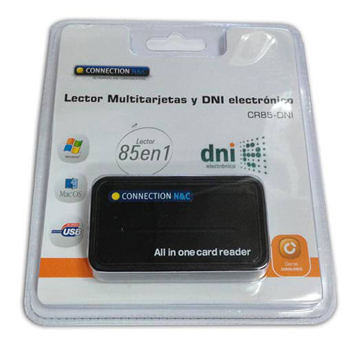 Lector Ext Usb2.0 Connection Tarj Flash/Dnie | Quonty.com | CR85-DNI