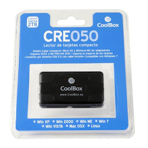 Lector Externo Usb2.0 Coolbox Cre-050 T.Flash | Quonty.com | CRCOOCRE050