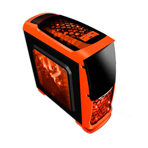 Caja Semitorre/Atx Coolbox Deepsting Ii Orange Ed | Quonty.com | DG-C9K5-OR-0