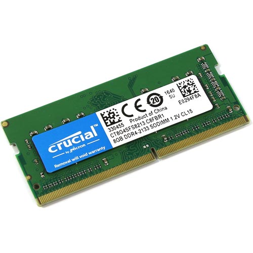 Memoria Crucial Sodimm Ddr4 8gb 2133mhz Cl15 Sr | Quonty.com | CT8G4SFS8213