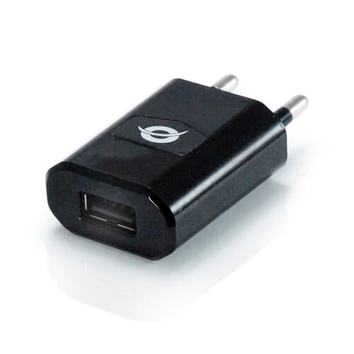 Cargador Pared Conceptronic Cusbpwr1a 5v Usb Negro | Quonty.com | CUSBPWR1A