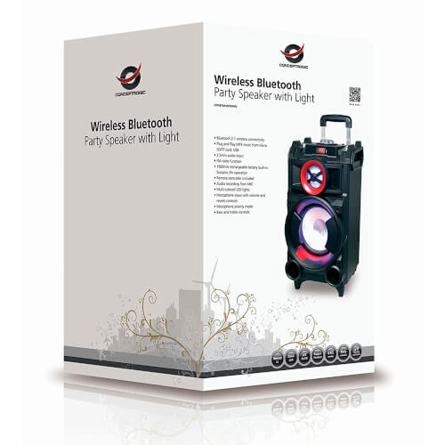 Altavoz Conceptronic Crowd Cspkbtbasscrowd 30w Bt2.1 | Quonty.com | CSPKBTBASSCROWD