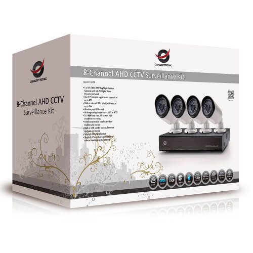 Kit De Vigilancia Conceptronic C8cctvkitd1tb 720p 1tb | Quonty.com | C8CCTVKITD1TB