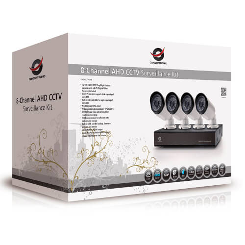 Kit De Vigilancia Conceptronic C8cctvkitd4tb 720p 4tb | Quonty.com | C8CCTVKITD4TB