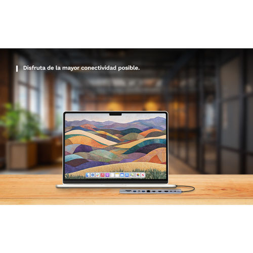 Docking Ewent Ew1150 Multipuerto Usb-C Pd100w/2hdmi 4k/1*4k Dp/Rj-45/3usb3.2/Usb-C/Lector Tarjetas | Quonty.com | EW1150