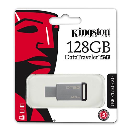 Pendrive Kingston 128gb Usb3.0 Dt 50 | Quonty.com | DT50/128GB
