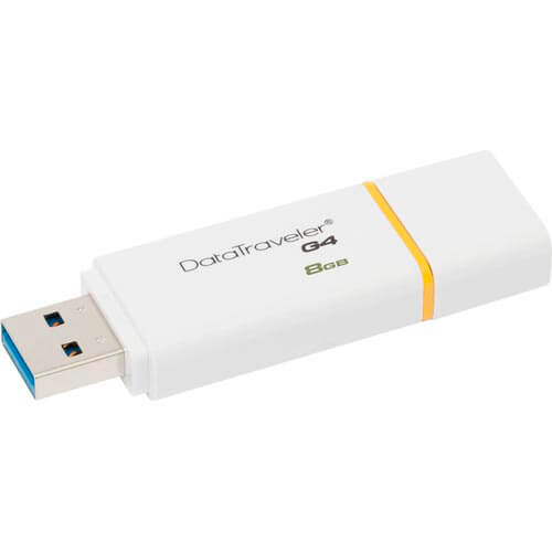 Pendrive Kingston 8gb Usb3.0 Dt G4 Blanco | Quonty.com | DTIG4/8GB
