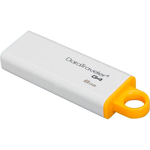 Pendrive Kingston 8gb Usb3.0 Dt G4 Blanco | Quonty.com | DTIG4/8GB