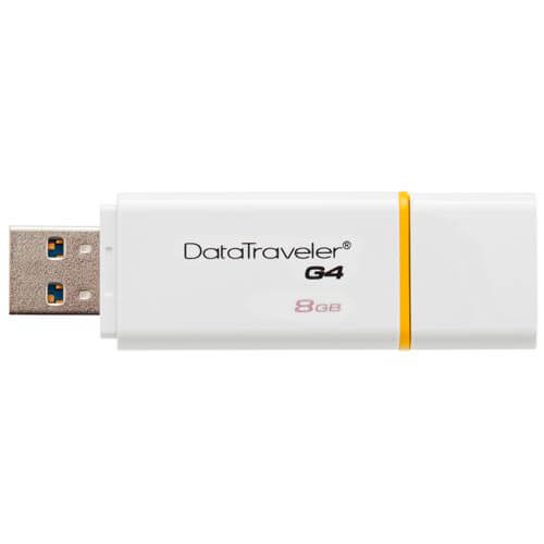 Pendrive Kingston 8gb Usb3.0 Dt G4 Blanco | Quonty.com | DTIG4/8GB