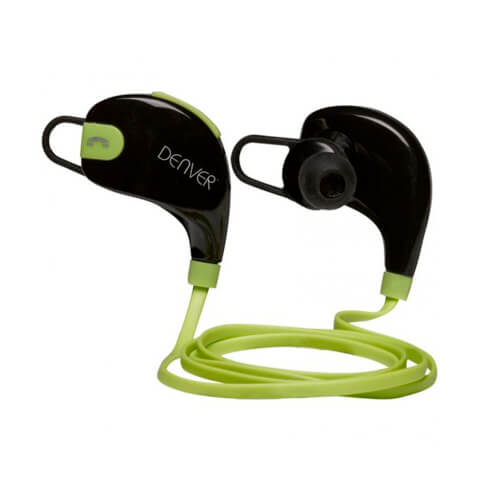 Auriculares Deportivos Denver Bte-100 Green | Quonty.com | BTE-100GREEN