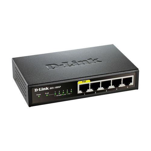 Switch Dlink Dgs-1005p 5ptos 10/100 | Quonty.com | DGS-1005P