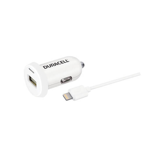 Cargador De Coche Duracell Dr5021w Usb 5v 2.4a Blanco | Quonty.com | DR5021W