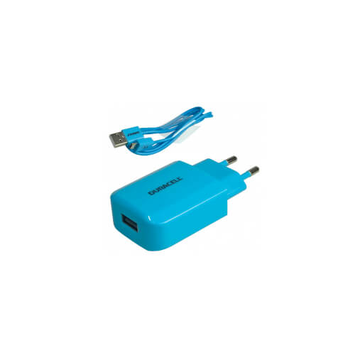 Cargador De Pared Duracell Dmac16b-Eu Azul 1xusb 5v | Quonty.com | DMAC16B-EU