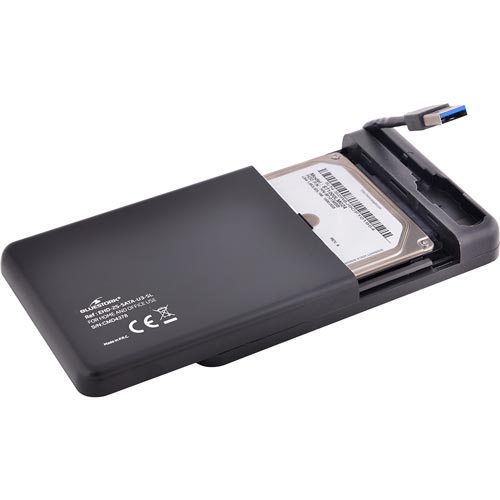 Caja Hdd Bluestork 2.5&Quot; Sata Usb3.0 Negra | Quonty.com | EHD-25-SATA-U3-SL