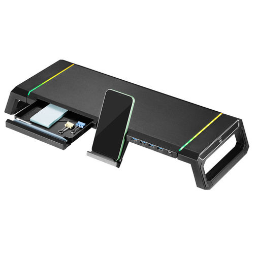 Elevador Monitor Ewent Plegable Rgb Con Hub Usb Cajon Y Soporte Movil | Quonty.com | EW1268