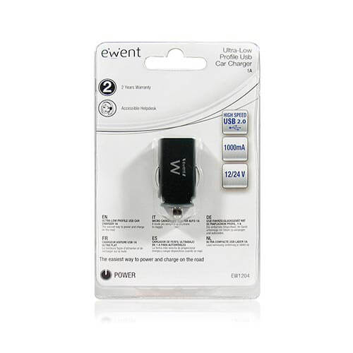 Cargador Coche Eminent Ew1204 1usb 5v 1a | Quonty.com | EW1204