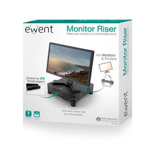 Soporte Monitor Ewent Ew1280 Negro | Quonty.com | EW1280