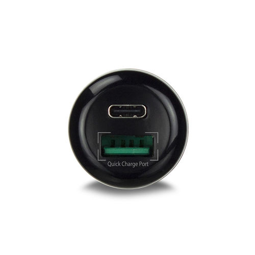 Cargador De Coche Ewent 1*Usb-C + 1*Usb-A 36w Carga 3.0 | Quonty.com | EW1356