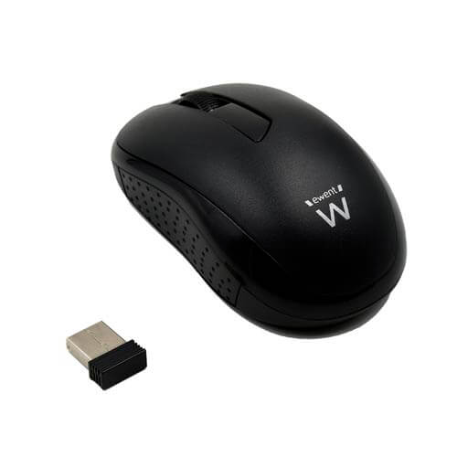 Raton Ewent Ew3224 Optico 1000dpi Inalambrico Negro | Quonty.com | EW3224