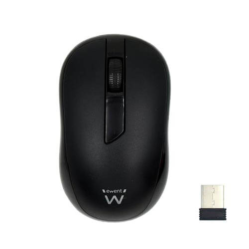 Raton Ewent Ew3224 Optico 1000dpi Inalambrico Negro | Quonty.com | EW3224