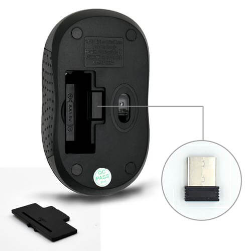 Raton Ewent Ew3224 Optico 1000dpi Inalambrico Negro | Quonty.com | EW3224