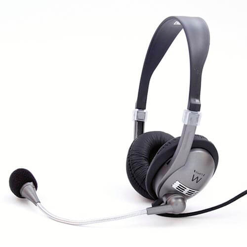 Auriculares C/Microfono Ewent Ew3561 C/Volumen Negro/Gris | Quonty.com | EW3561