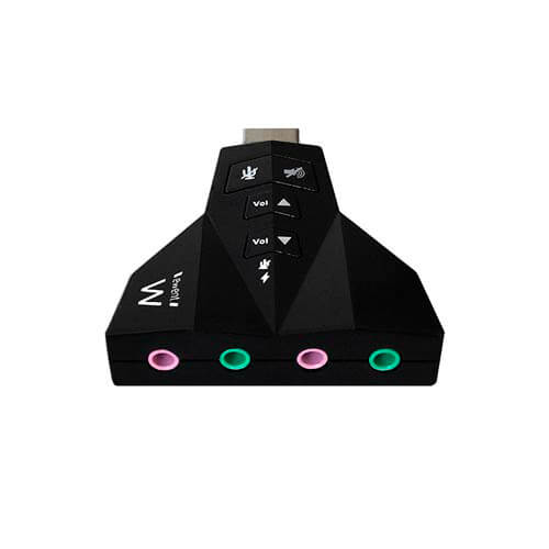 Tarjeta De Sonido Externa Ewent Ew3761 Usb 7.1 Negra | Quonty.com | EW3761