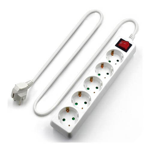 Regleta Ewent Ew3916 5 Tomas C/Interruptor | Quonty.com | EW3916