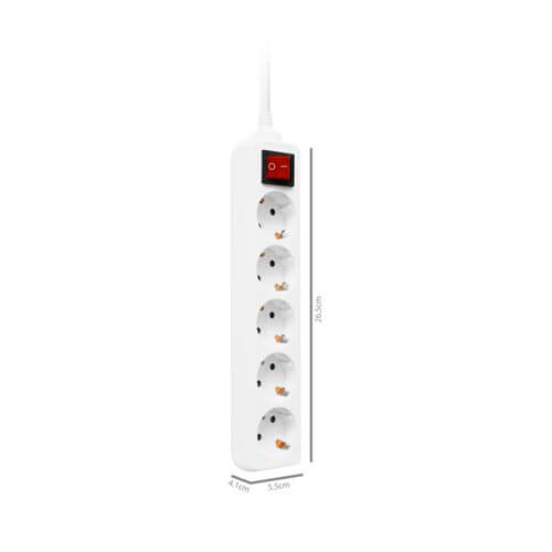 Regleta Ewent Ew3916 5 Tomas C/Interruptor | Quonty.com | EW3916