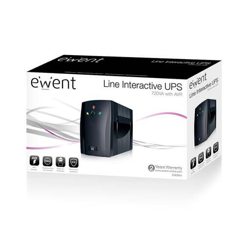 Sai Ewent Ew3941 Ups 720 Va Line Interactive | Quonty.com | EW3941