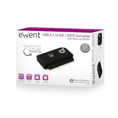 Adapt Hdd Ewent Usb3.0 Ide/Sata 2,5''/3,5''/5,25'' | Quonty.com | EW7016