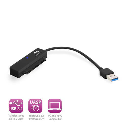 Adaptador Hdd Ewent Ew7017 Sata 2,5&Quot; / Usb3.1 | Quonty.com | EW7017