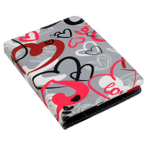 Funda E-Vitta Booklet Urban Trendy Crazy Hearts Ebook 6'' | Quonty.com | EVEBP00404