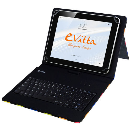 Funda Con Teclado E-Vitta Tablet De 9.7/10.1&Quot; Cuadros | Quonty.com | EVUN000807