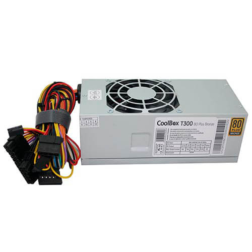 Fuente Coolbox 300w 80+Bronce 8cm Tfx | Quonty.com | COO-FA300TBZ