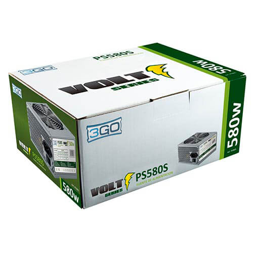 Fuente 3go 580w 2sata 12cm Atx | Quonty.com | PS580S