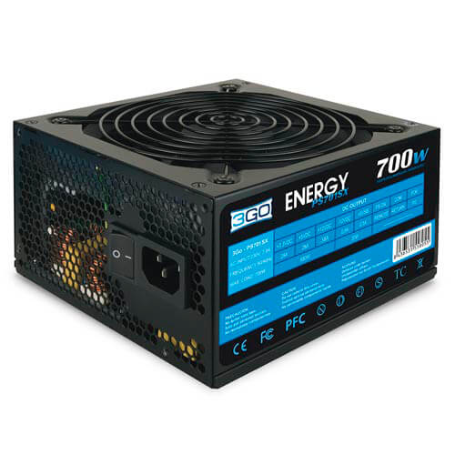 Fuente 3go 700w Pfc-Pasivo Pci-E 12cm Atx | Quonty.com | PS701SX