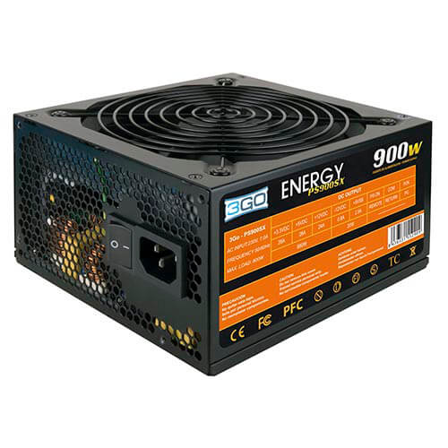 Fuente 3go 900w Pfc-Pasivo 12cm Atx | Quonty.com | PS900SX