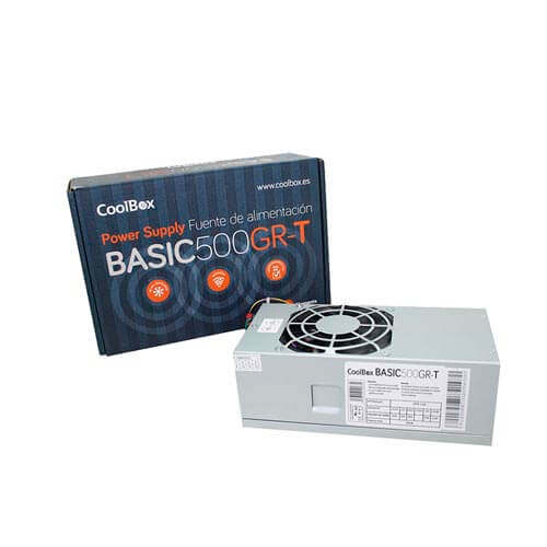 Fuente Coolbox 500w 8cm Tfx | Quonty.com | COO-FA500TGR