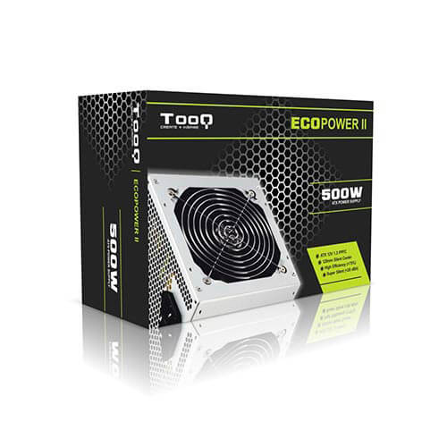 Fuente Tooq Ecopower Ii 500w Pfc-Pasivo 12cm Atx | Quonty.com | TQEP-500SP