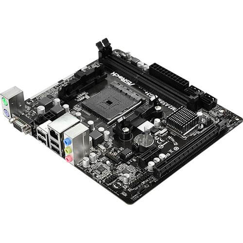 Placa Asrock Fm2a58m-Vg3+ R2.0 Fm2+ 2ddr3 Vga Matx | Quonty.com | 90-MXGUR0-A0UAYZ
