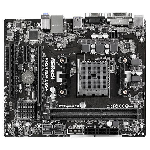 Placa Asrock Fm2a68m-Dg3+ Fm2+ 2ddr3 Vga Matx | Quonty.com | 90-MXGWQ0-A0UAYZ